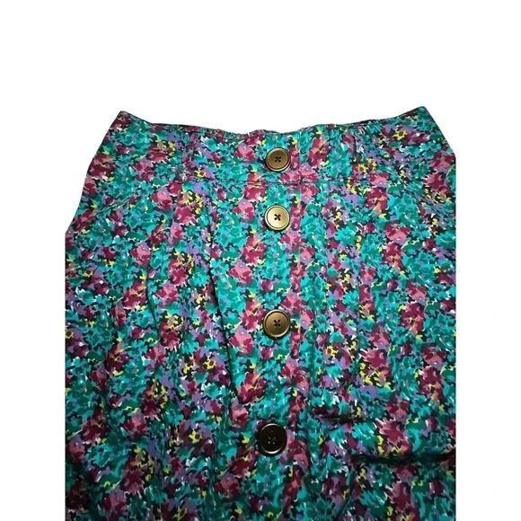 Y2K Floral Micro Mini Skirt Sz‎ S Coquette Cottagecore Preppy Vibes - Picture 1 of 14